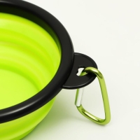 Миска складная, зелёная, 250 мл, 11 см Миска складная, зелёная, 250 мл, 11 см