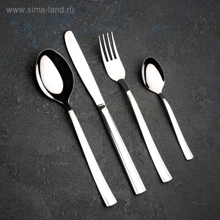 Набор столовый &laquo;Торжество&raquo;, толщина 2 мм, декоративная коробка, 48 предметов, цвет серебряный