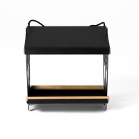 Кормушка для птиц "Теремок" черные боковины, 26х20,5х20см Кормушка для птиц "Теремок" черные боковины, 26х20,5х20см