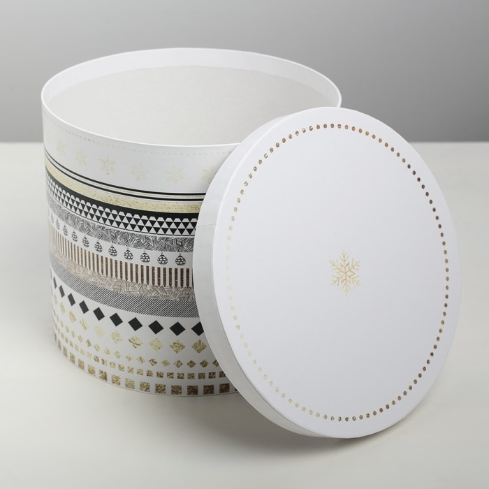 Набор подарочных коробок 5 в 1 &laquo;Изморозь&raquo;, 13 х 14‒19.5 х 22 см 3580137, Новый год