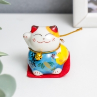 Сувенир керамика "Манэки-нэко с аксессуарами" 4,5х3,8х4,6 см набор 5 шт Сувенир керамика "Манэки-нэко с аксессуарами" 4,5х3,8х4,6 см набор 5 шт