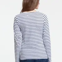 Футболка женская Grand Granat, белая с синим, размер XS