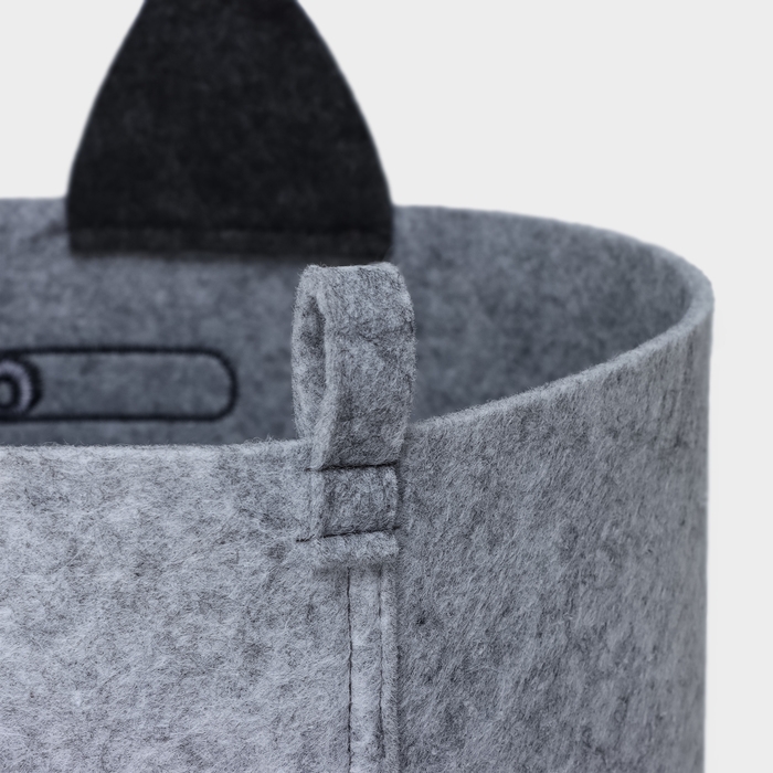 Корзина для хранения Funny &laquo;Котяра&raquo;, 29&times;29&times;54 см, цвет серый