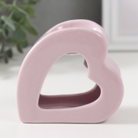 Аромалампа керамика "Сердце" сиреневая 9х4,8х8 см Аромалампа керамика "Сердце" сиреневая 9х4,8х8 см