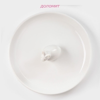 Блюдо &laquo;Зайка в золотом&raquo;, d=20,5 см, цвет белый