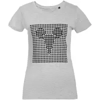 Футболка женская Optical Mouse, серый меланж, размер L Футболка женская Optical Mouse, серый меланж, размер L