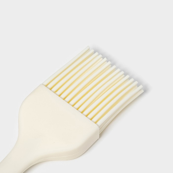 Кисть Доляна &laquo;Гранит&raquo;, силикон, 21 см,цвет белый