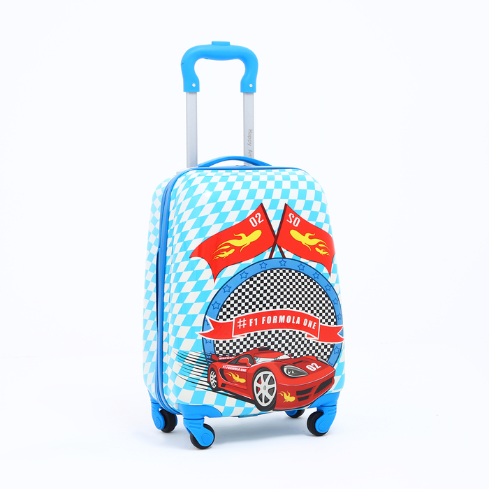 Чемодан детский 27 л (XS), HappyAnt, отдел на молнии, цвет голубой