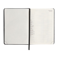 Ежедневник недатированный A5, 160 листов, deVENTE.Grande, твёрдая обложка из искусственной кожи с поролоном, 2 ляссе, блок 70 г/м2, чёрный Ежедневник недатированный A5, 160 листов, deVENTE.Grande, твёрдая обложка из искусственной кожи с поролоном, 2 ляссе, блок 70 г/м2, чёрный