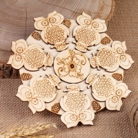 Подставка под горячее &laquo;Совы&raquo;, D=20 см, можжевельник