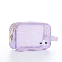 Косметичка на молнии, цвет сиреневый Косметичка на молнии, цвет сиреневый