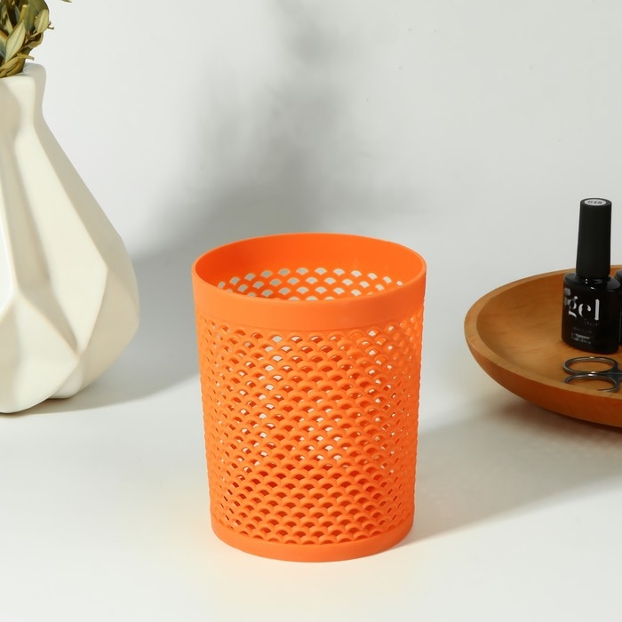 Подставка для хранения маникюрных/косметических принадлежностей &laquo;Рыбка&raquo;, d = 9 &times; 11 см, цвет МИКС