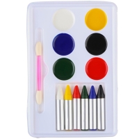 Грим для лица и тела, карандаши 6 цветов, блестки, аппликатор, тату "Команда", Щенячий патруль