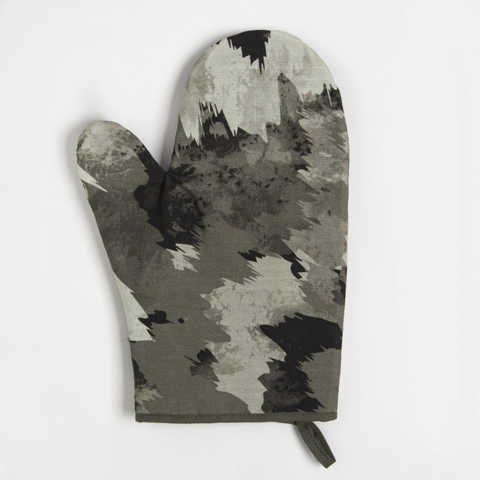 Набор Кухонный &laquo;Real hero&raquo;, варежка-прихватка 20х28см, прихватка 19х19см, 100% хлопок