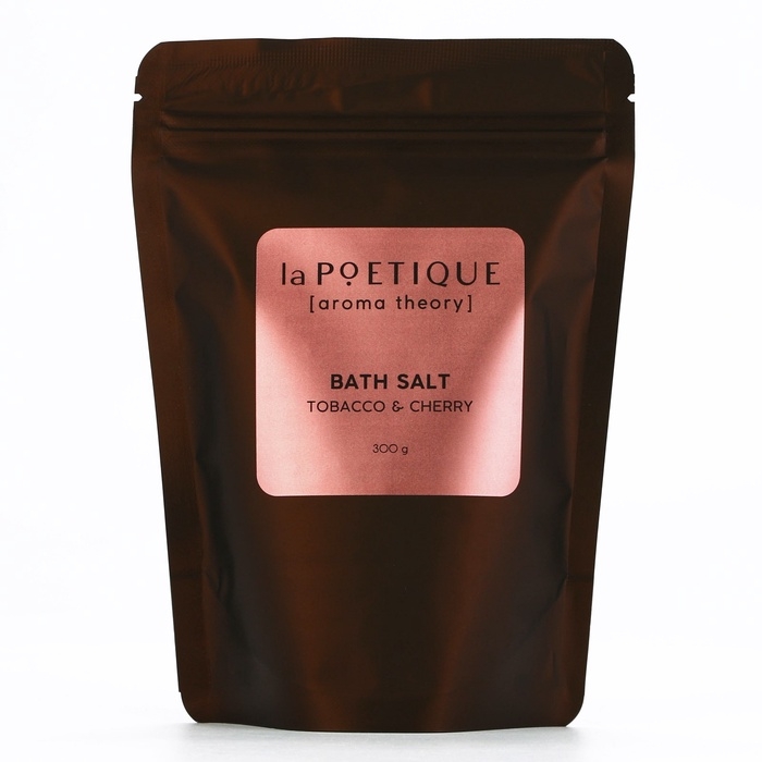 Соль для ванны, 300 г, аромат табака и вишни, LA POETIQUE Соль для ванны, 300 г, аромат табака и вишни, LA POETIQUE