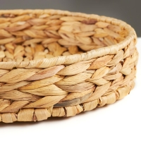 Поднос "Золотистый колос", 32 х 6 см, водный гиацинт Поднос "Золотистый колос", 32 х 6 см, водный гиацинт