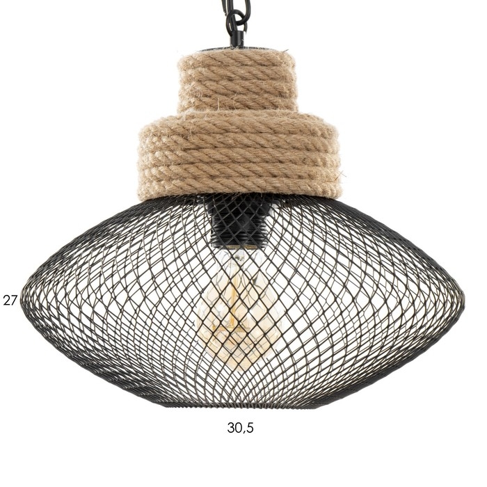 Люстра "Эллеб" 3хЕ27 черный 55х57х55см