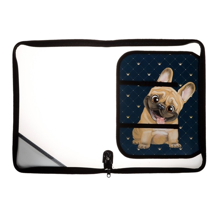 Папка для труда А4, 325 х 230 х 25 мм, молния вокруг, откидная планка, пластиковая, ПТР-1, Calligrata Папка для труда А4, 325 х 230 х 25 мм, молния вокруг, откидная планка, пластиковая, ПТР-1, Calligrata "Бульдожка"