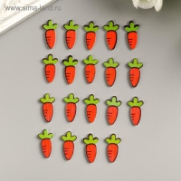 Декор для творчества дерево "Морковка" набор 20 шт 1,8х1 см Декор для творчества дерево "Морковка" набор 20 шт 1,8х1 см