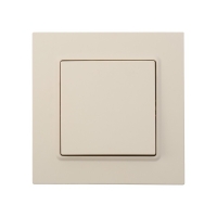 Выключатель ТОТ Elegant, 10 А, 1 кл., скрытый, бежевый Выключатель ТОТ Elegant, 10 А, 1 кл., скрытый, бежевый