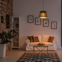 Светильник BayerLux "Ромбы" Е27 40Вт черный золото 35х35х25-90см Светильник BayerLux "Ромбы" Е27 40Вт черный золото 35х35х25-90см