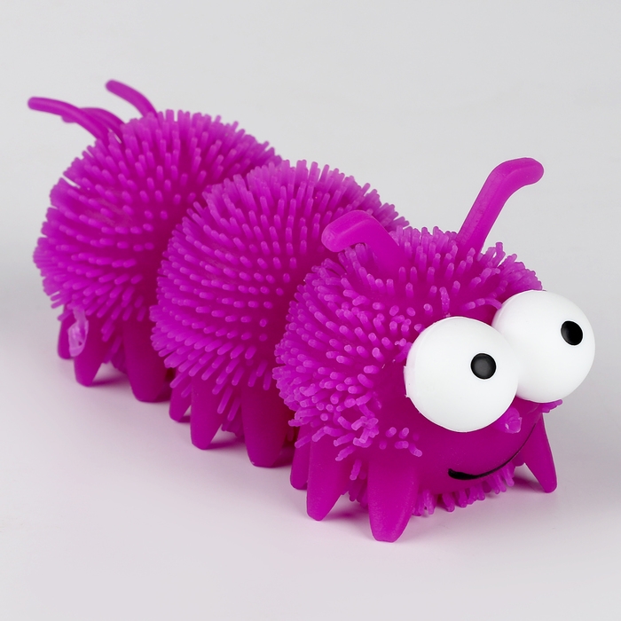 Мяч детский резиновый ёжка световой «Гусеница», цвета МИКС , в шоубоксе Мяч детский резиновый ёжка световой «Гусеница», цвета МИКС , в шоубоксе