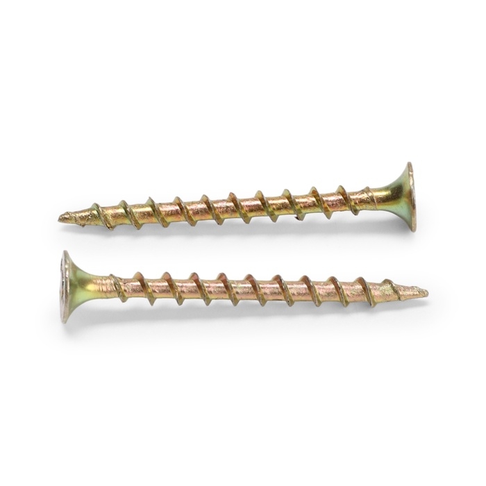 Саморез по дереву, 3.5х41 мм, крупный шаг, желтый цинк, 500 шт Саморез по дереву, 3.5х41 мм, крупный шаг, желтый цинк, 500 шт