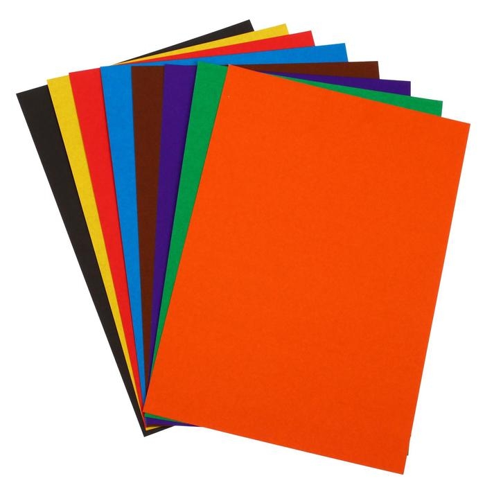 Набор для детского творчества А4, 8 листов цветная бумага + 8 листов цветной картон + 4 листа белый картон, Набор для детского творчества А4, 8 листов цветная бумага + 8 листов цветной картон + 4 листа белый картон, "Zoo" Лев