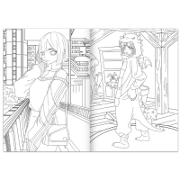 Набор раскрасок, 2 шт. по 16 стр., Аниме