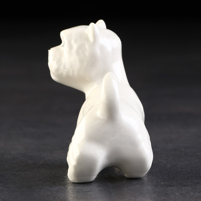 Статуэтка фарфоровая "Вест хайленд уайт терьер, стоит", 7 см