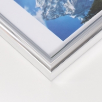 Фоторамка пластик "Радуга" 10х15 см, серебро