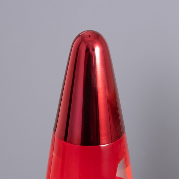Лава-лампа "Ракета" 1х30Вт Е14-R39 (воск) красный 11х11х41см
