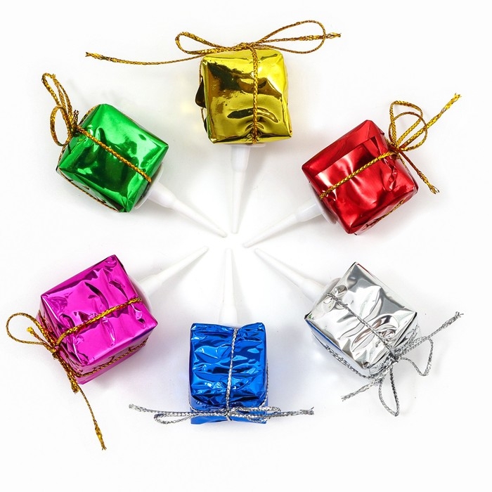 Декор для творчества &laquo;Новогодние подарки&raquo;, в наборе 6 шт.