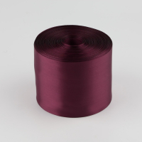 Лента атласная, 100 мм &times; 100 &plusmn; 5 м, цвет бордовый