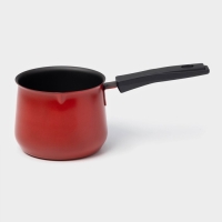 Турка &laquo;Корсика&raquo;, 450 мл, 20&times;9,5&times;7,5 см, пластиковая ручка, антипригарное покрытие, цвет чёрный