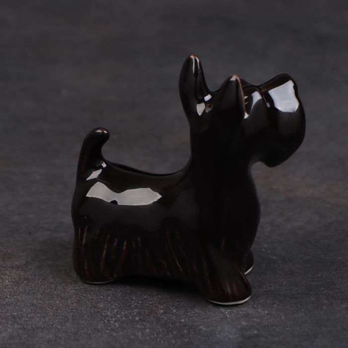 Статуэтка фарфоровая "Скотч терьер", 8 см