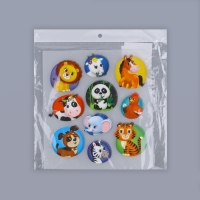 Термотрансфер «Зверята», 17,8 × 19,7 см, 10 дизайнов, цена за 1 лист Термотрансфер «Зверята», 17,8 × 19,7 см, 10 дизайнов, цена за 1 лист