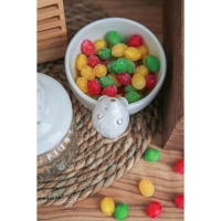 Салатник Доляна «Ёжик в золотом», 12,5×10,2×8,7 см, цвет белый Салатник Доляна «Ёжик в золотом», 12,5×10,2×8,7 см, цвет белый