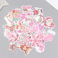 Наклейки для творчества "Пряничное рождество" набор 50 шт 4х8 см Наклейки для творчества "Пряничное рождество" набор 50 шт 4х8 см