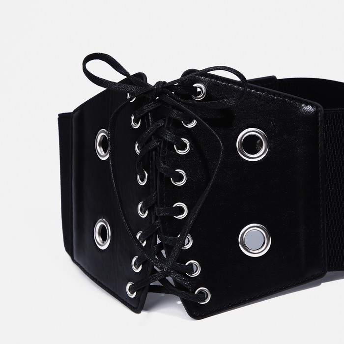 Корсет на кнопках, высота 10-14 см, цвет чёрный Корсет на кнопках, высота 10-14 см, цвет чёрный