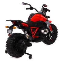 Мотоцикл &laquo;Эндуро&raquo;, 2 мотора, цвет красный