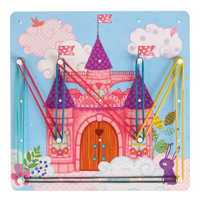 Настольная игра. Геоборд с доп. элементами &laquo;Замок принцессы&raquo; 20х20 см