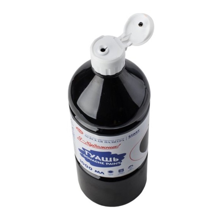 Гуашь в бутылке 1000 мл, ЗХК Гуашь в бутылке 1000 мл, ЗХК "Я - Художник!", чёрная, 230140810
