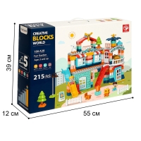 Конструктор &laquo;Загородный домик&raquo;, 2 варианта сборки, 215 деталей