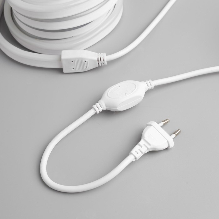 Гибкий неон Uniel 8 × 16 мм, IP67, 5 м, SMD2835, 120 LED/м, 220 В, свечение белое Гибкий неон Uniel 8 × 16 мм, IP67, 5 м, SMD2835, 120 LED/м, 220 В, свечение белое