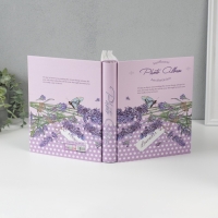 Фотоальбом на 200 фото 10х15 см "Лаванда и горошек" в коробке 25,8х21х5 см