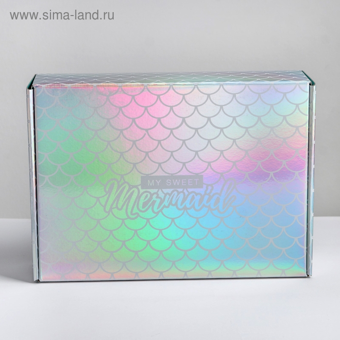 Коробка подарочная складная, упаковка, &laquo;My sweet Mermaid&raquo;, 30,5 х 22 х 9,5 см