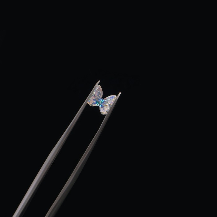 Фигурки для дизайна ногтей &laquo;Бабочки&raquo;, объёмные, цвет разноцветный/полупрозрачный