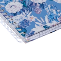 Колледж-тетрадь А4, 80 листов в клетку на гребне Floral collection, твёрдая обложка, разноцветный срез, глянцевая ламинация Колледж-тетрадь А4, 80 листов в клетку на гребне Floral collection, твёрдая обложка, разноцветный срез, глянцевая ламинация