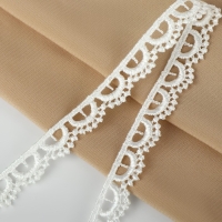 Кружево гипюровое, 13 мм &times; 11 &plusmn; 1 м, цвет айфори